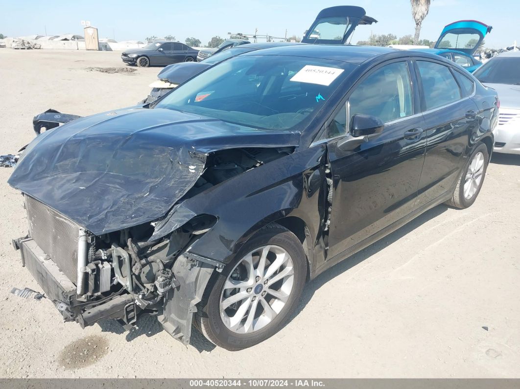 2020 FORD FUSION SE Black  Gasoline 3FA6P0HD0LR235585 photo #3