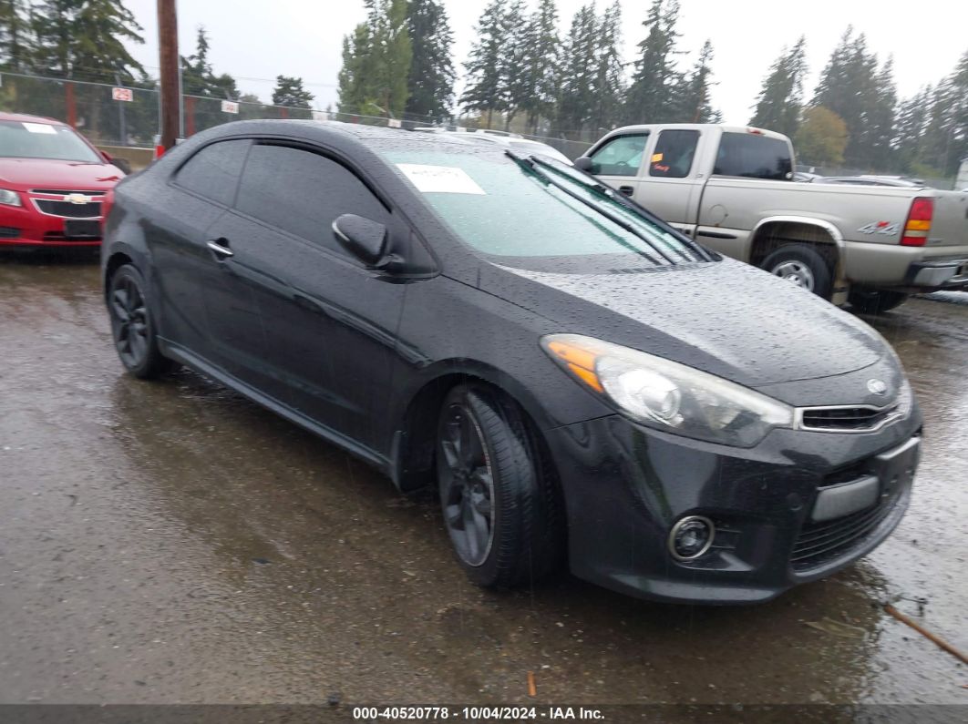 2015 KIA FORTE KOUP SX Black  Gasoline KNAFZ6A36F5296484 photo #1