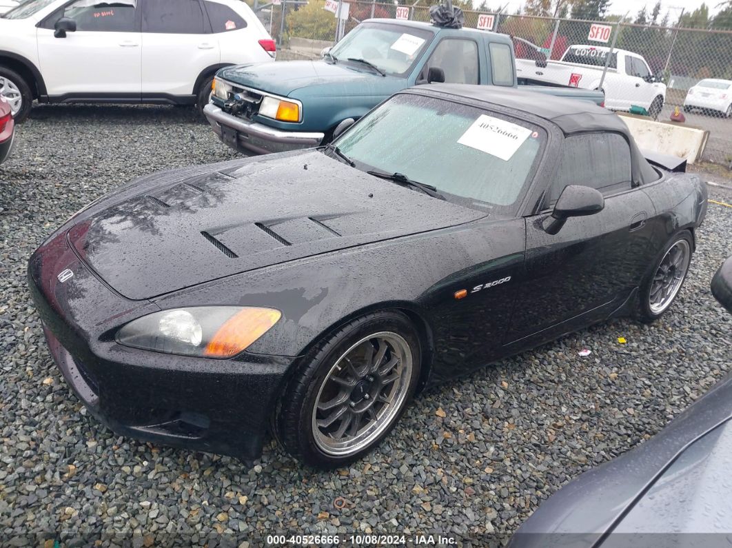 2001 HONDA S2000 Black  Gasoline JHMAP11471T009459 photo #3