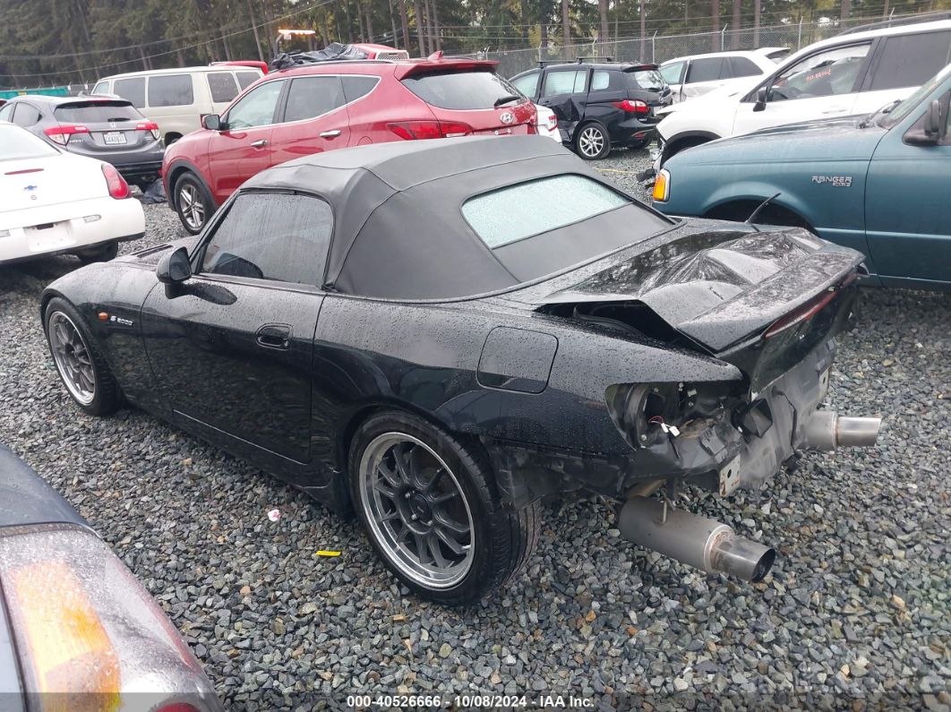 2001 HONDA S2000 Black  Gasoline JHMAP11471T009459 photo #4