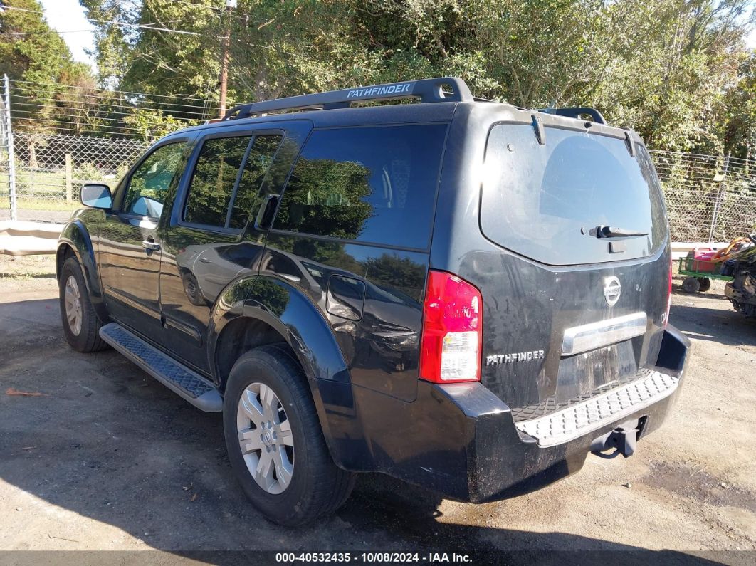 2007 NISSAN PATHFINDER LE Black  Gasoline 5N1AR18WX7C643100 photo #4