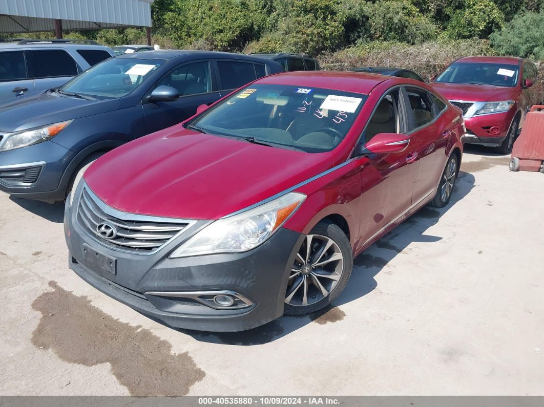 2015 HYUNDAI AZERA Red  Gasoline KMHFH4JG1FA434786 photo #3