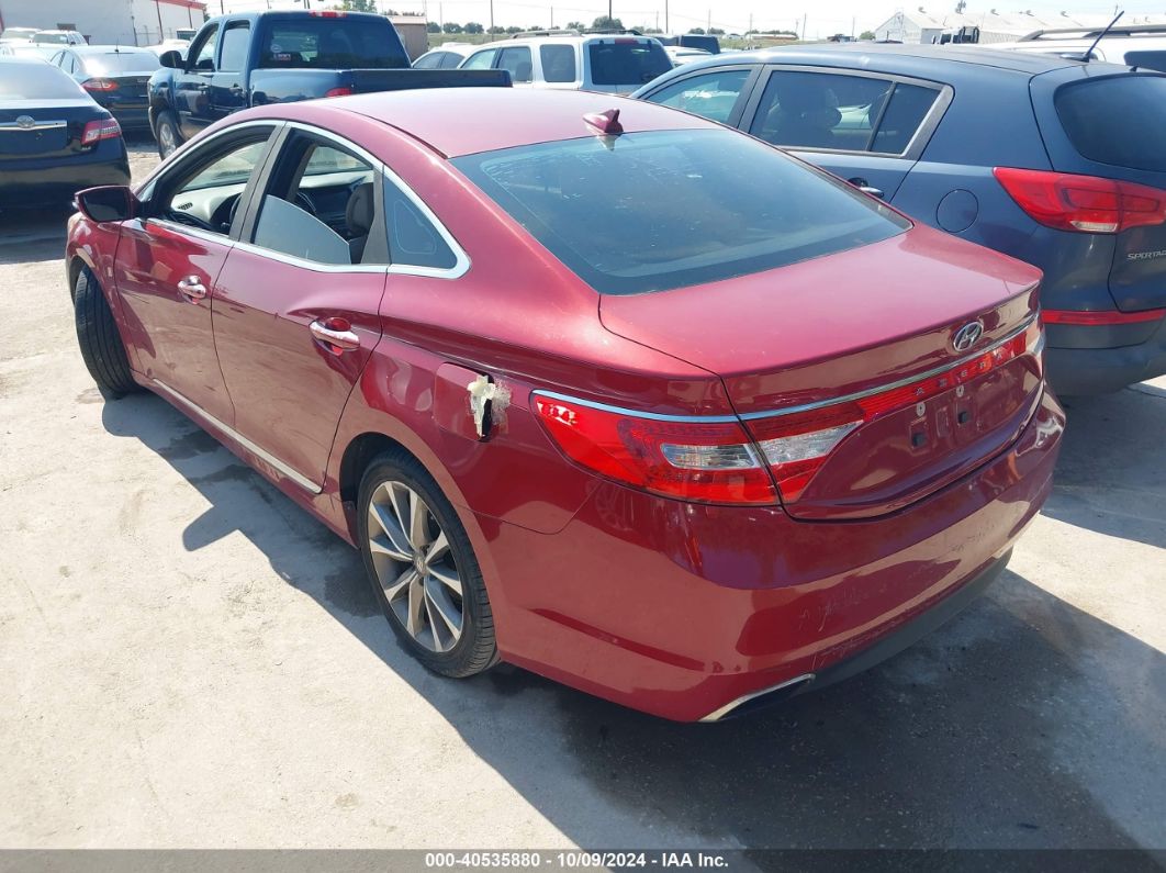 2015 HYUNDAI AZERA Red  Gasoline KMHFH4JG1FA434786 photo #4