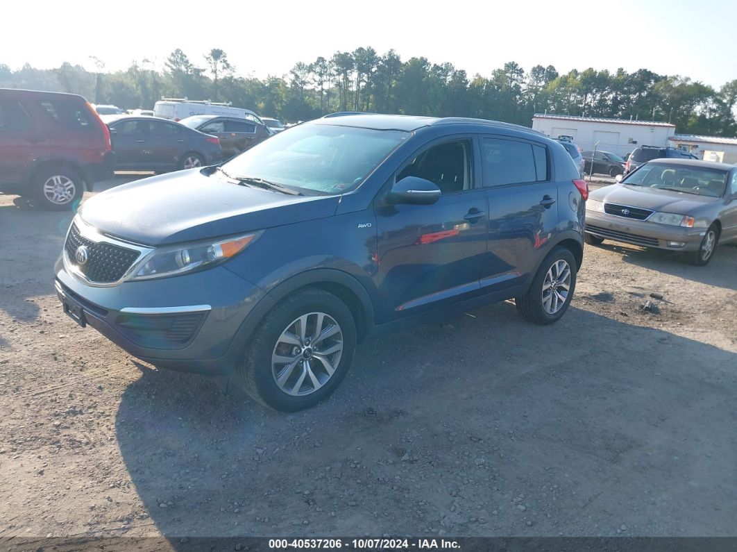 2015 KIA SPORTAGE LX Navy  Gasoline KNDPBCAC7F7700908 photo #3