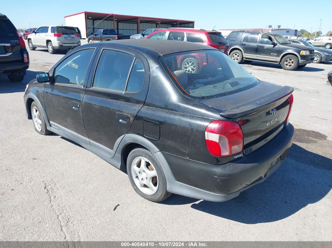 2001 TOYOTA ECHO Black  Gasoline JTDBT123X10187424 photo #4