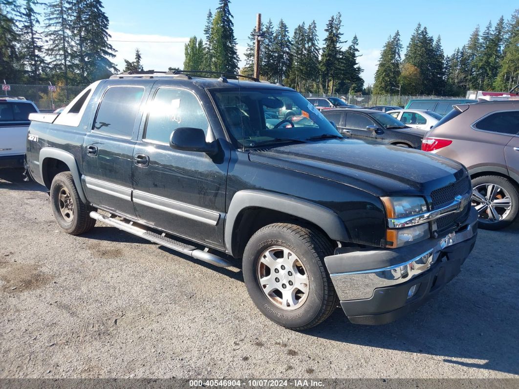 2005 CHEVROLET AVALANCHE 1500 Z71 Black  Flexible Fuel 3GNEK12Z35G235939 photo #1