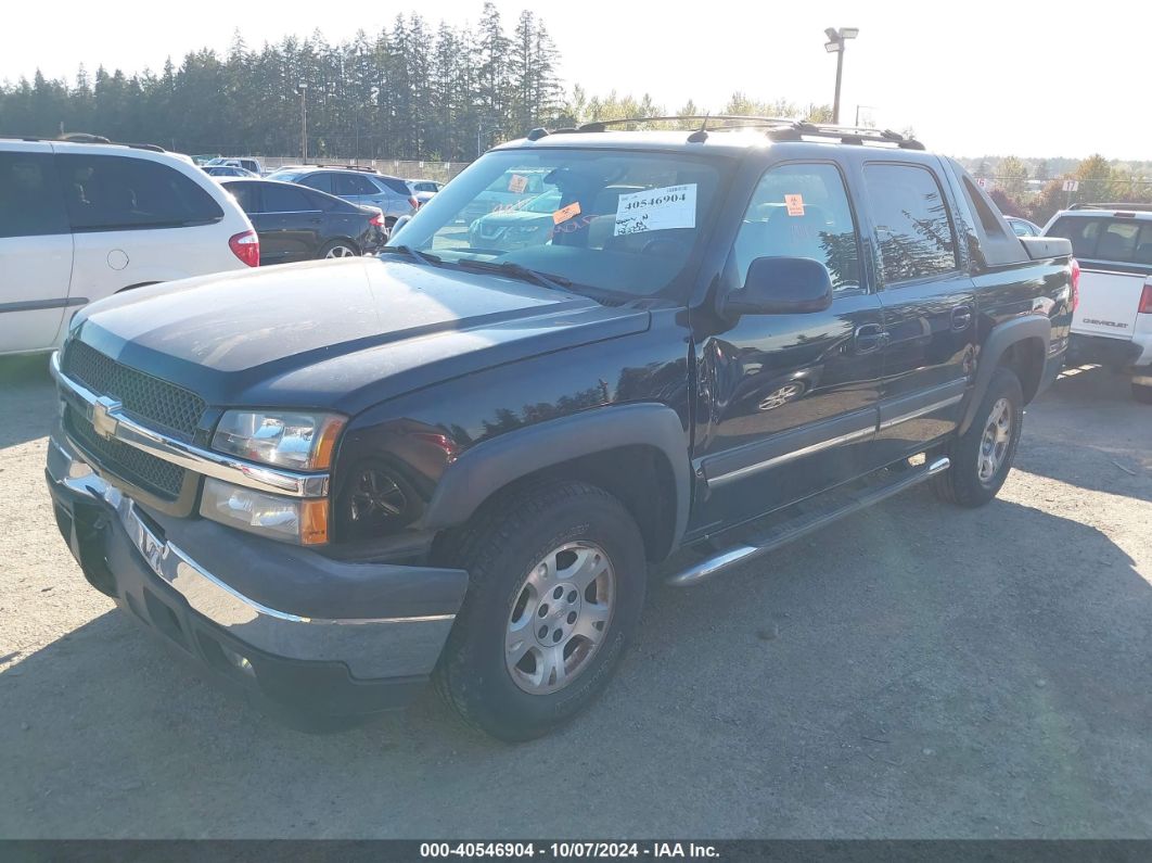 2005 CHEVROLET AVALANCHE 1500 Z71 Black  Flexible Fuel 3GNEK12Z35G235939 photo #3