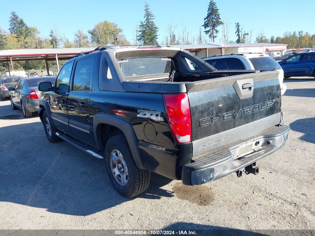 2005 CHEVROLET AVALANCHE 1500 Z71 Black  Flexible Fuel 3GNEK12Z35G235939 photo #4