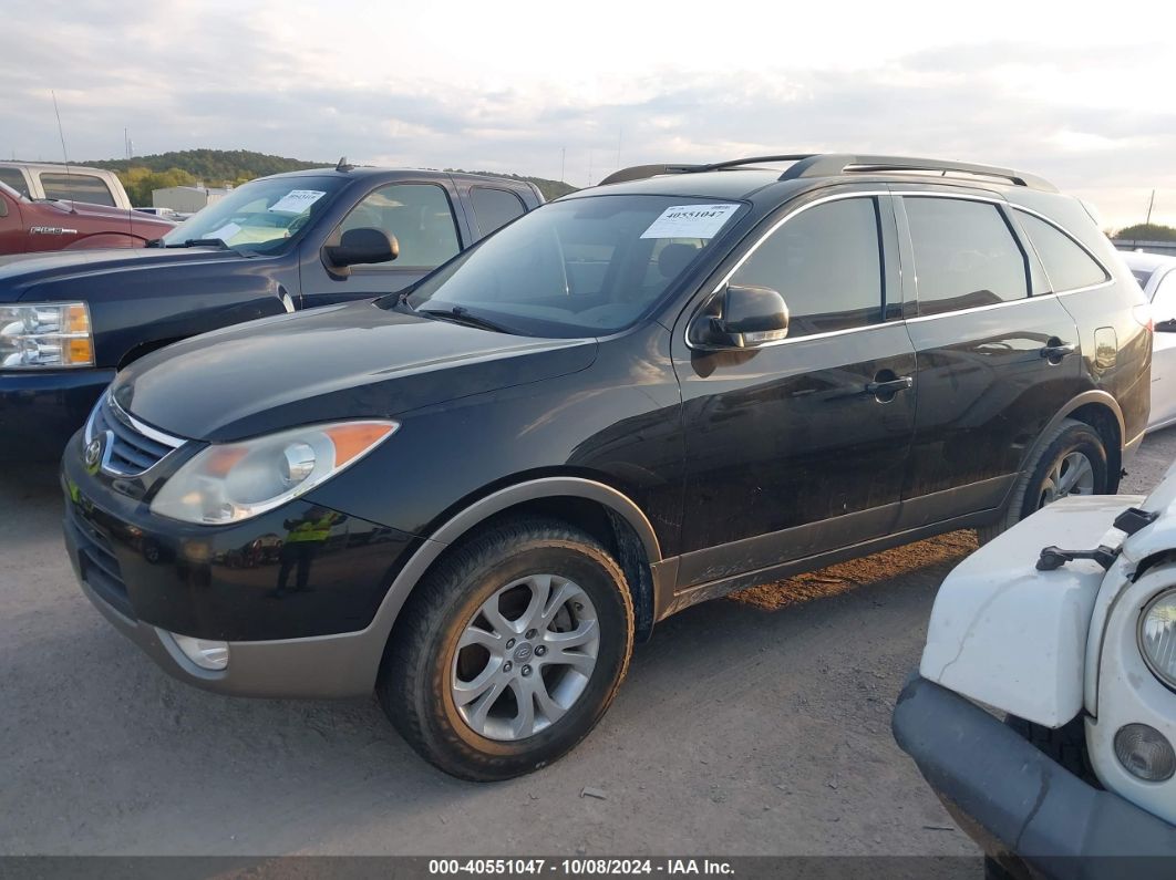 2012 HYUNDAI VERACRUZ GLS Black  Gasoline KM8NU4CC1CU185000 photo #3