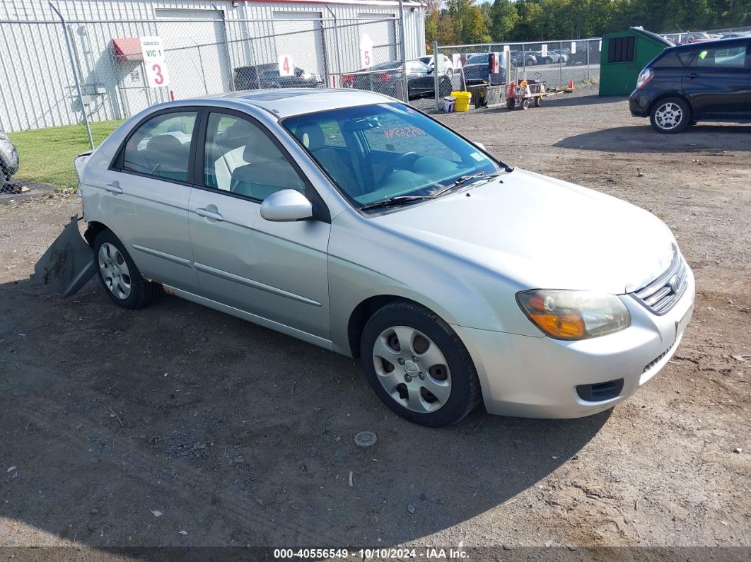 2009 KIA SPECTRA EX Silver  Gasoline KNAFE222095659540 photo #1