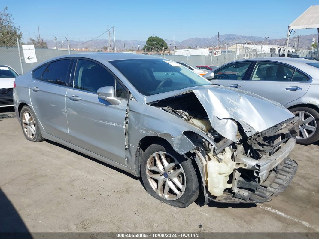 2014 FORD FUSION SE Silver  Gasoline 3FA6P0H78ER123341 photo #1