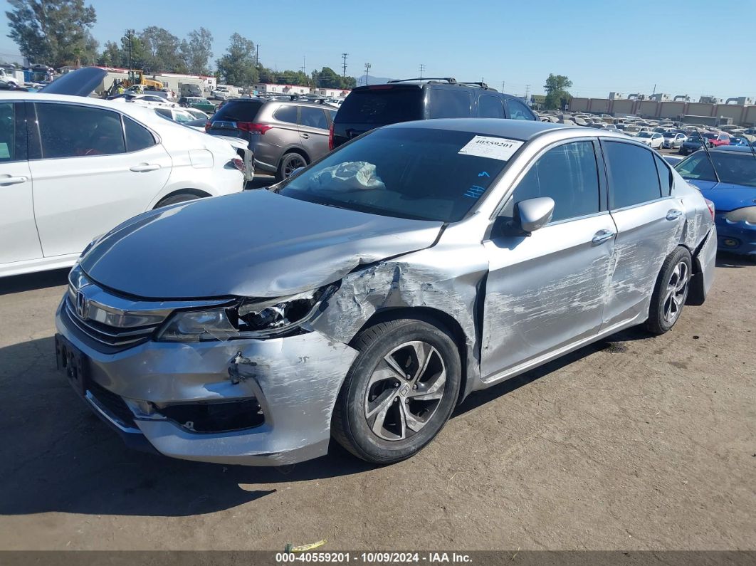 2017 HONDA ACCORD LX Silver  Gasoline 1HGCR2F37HA253033 photo #3