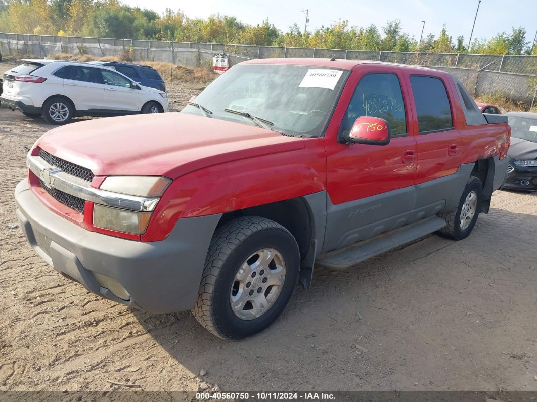 2002 CHEVROLET AVALANCHE 1500 Red  Gasoline 3GNEK13T72G189697 photo #3