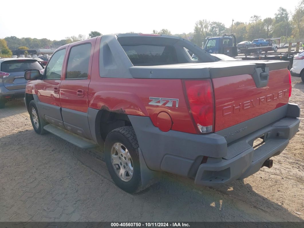 2002 CHEVROLET AVALANCHE 1500 Red  Gasoline 3GNEK13T72G189697 photo #4