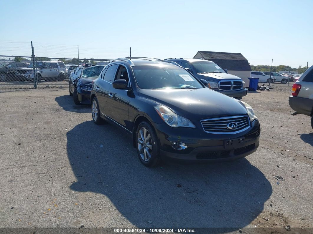 2008 INFINITI EX35 JOURNEY Black  Gasoline JNKAJ09F48M353840 photo #1