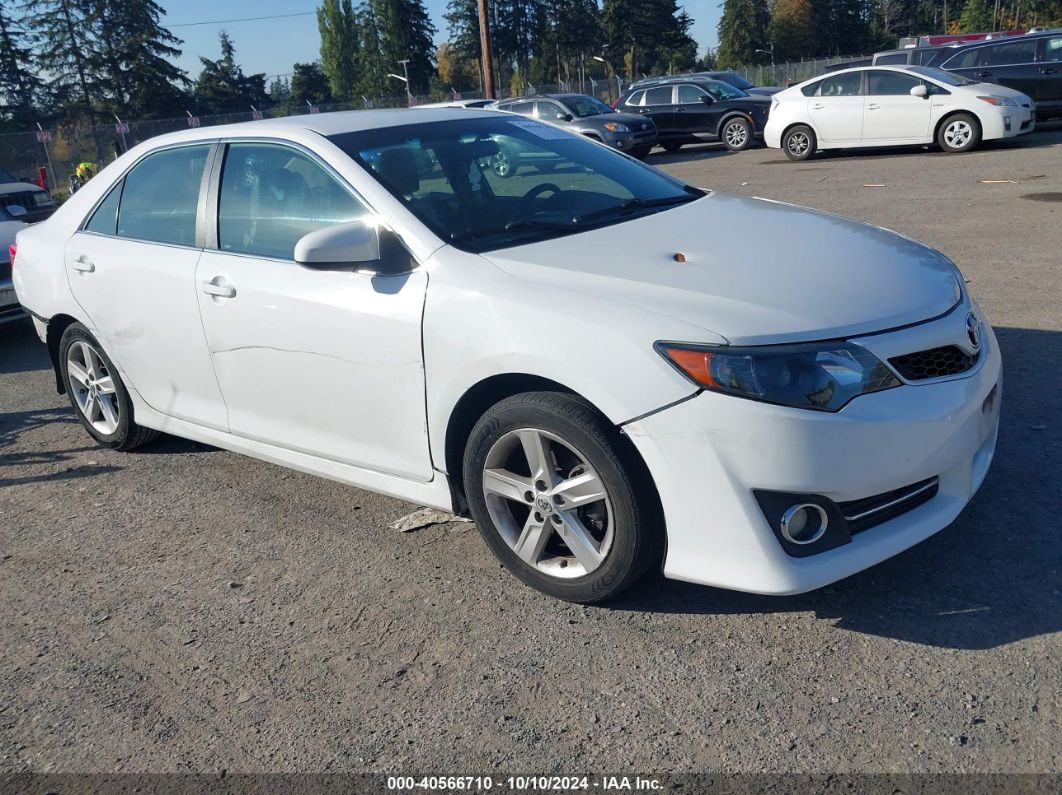 2012 TOYOTA CAMRY SE White  Gasoline 4T1BF1FK6CU179711 photo #1