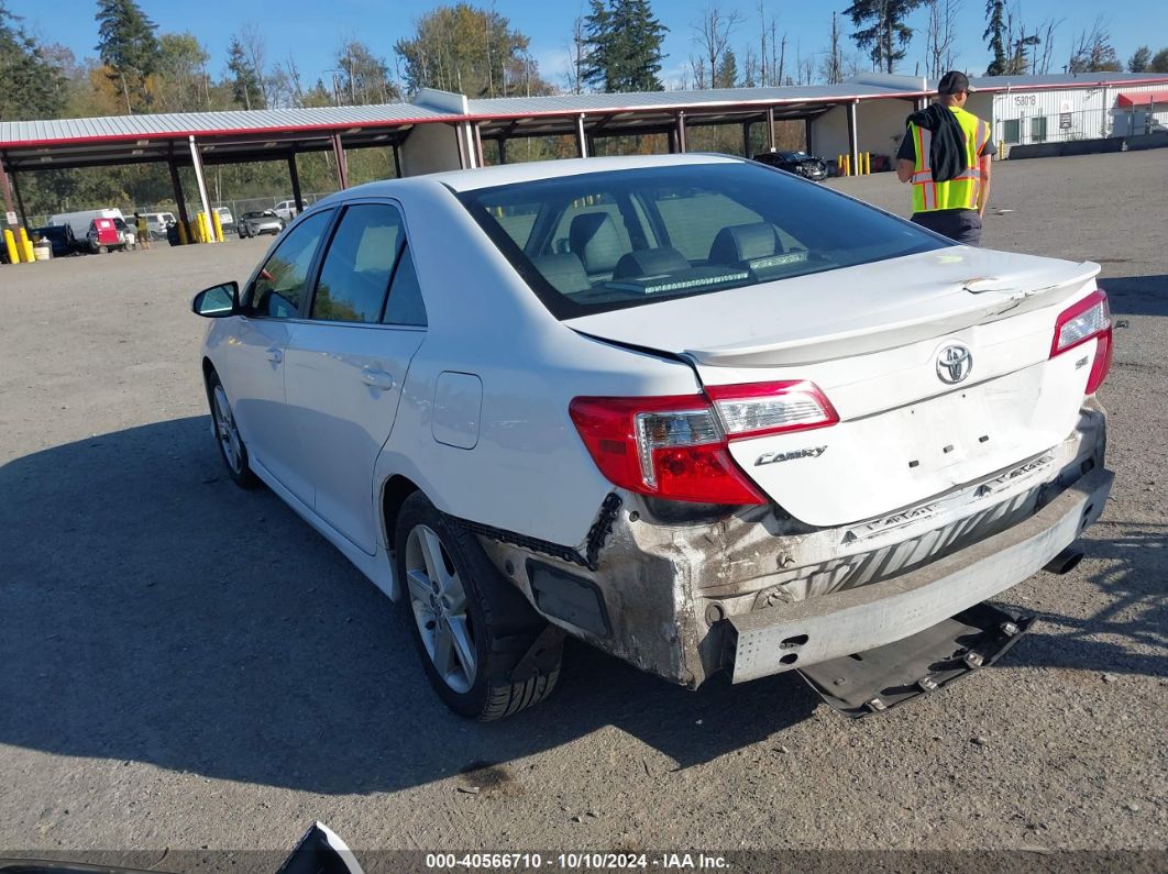 2012 TOYOTA CAMRY SE White  Gasoline 4T1BF1FK6CU179711 photo #4