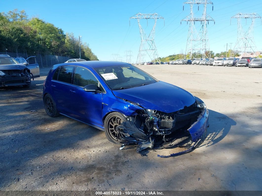 2019 VOLKSWAGEN GOLF R 2.0T W/DCC   NAVIGATION Blue  Gasoline WVWVA7AU5KW170643 photo #1