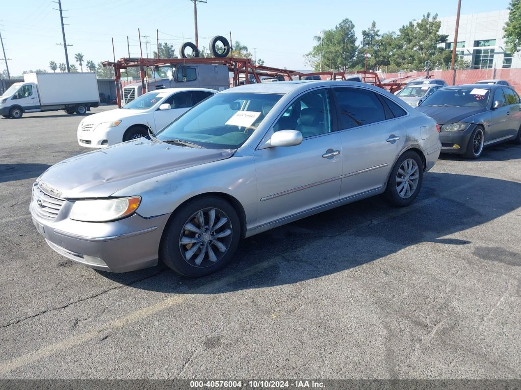 2006 HYUNDAI AZERA LIMITED/SE Silver  Gasoline KMHFC46F56A124123 photo #3