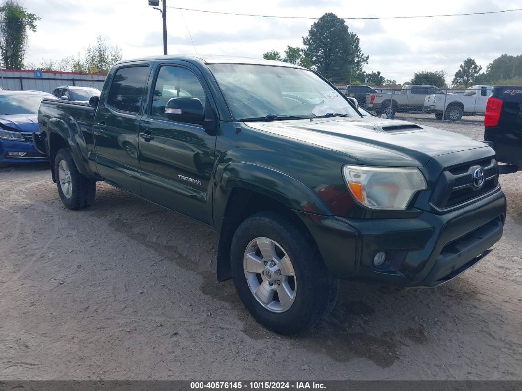 2014 TOYOTA TACOMA DOUBLE CAB LONG BED Green  Gasoline 5TFMU4FN0EX025429 photo #1