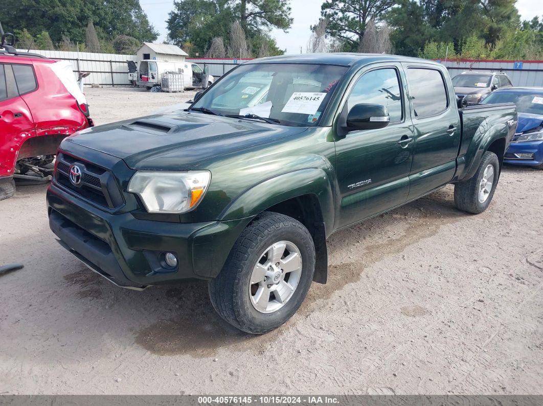 2014 TOYOTA TACOMA DOUBLE CAB LONG BED Green  Gasoline 5TFMU4FN0EX025429 photo #3