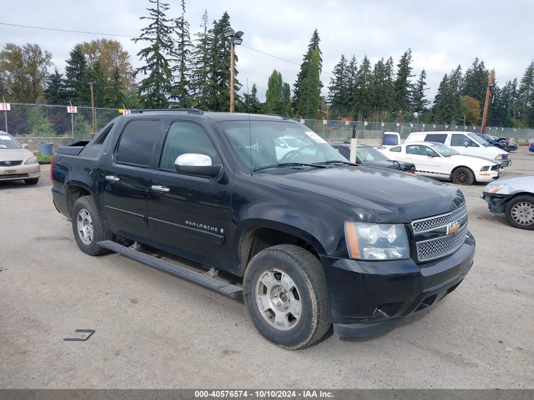 2008 CHEVROLET AVALANCHE 1500 LTZ Black  Flexible Fuel 3GNFK12348G130878 photo #1