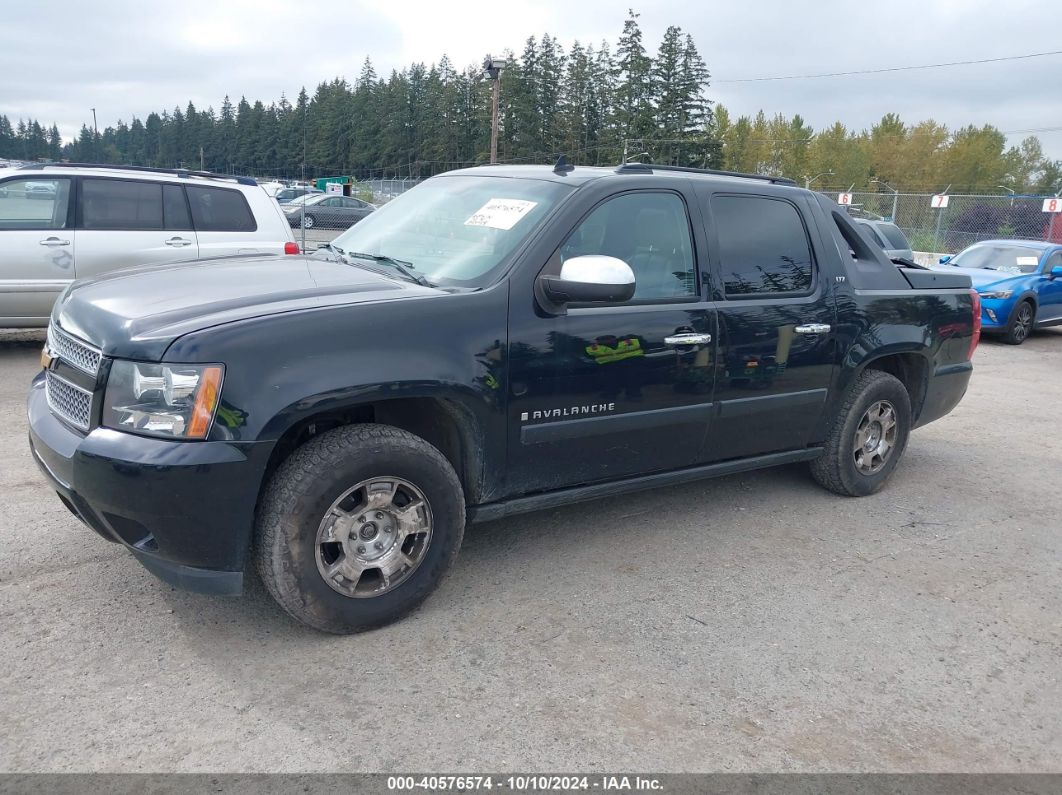 2008 CHEVROLET AVALANCHE 1500 LTZ Black  Flexible Fuel 3GNFK12348G130878 photo #3