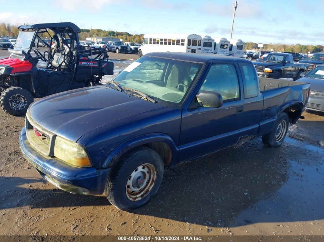 2002 GMC SONOMA SL Blue  Gasoline 1GTCS19WX28203597 photo #3