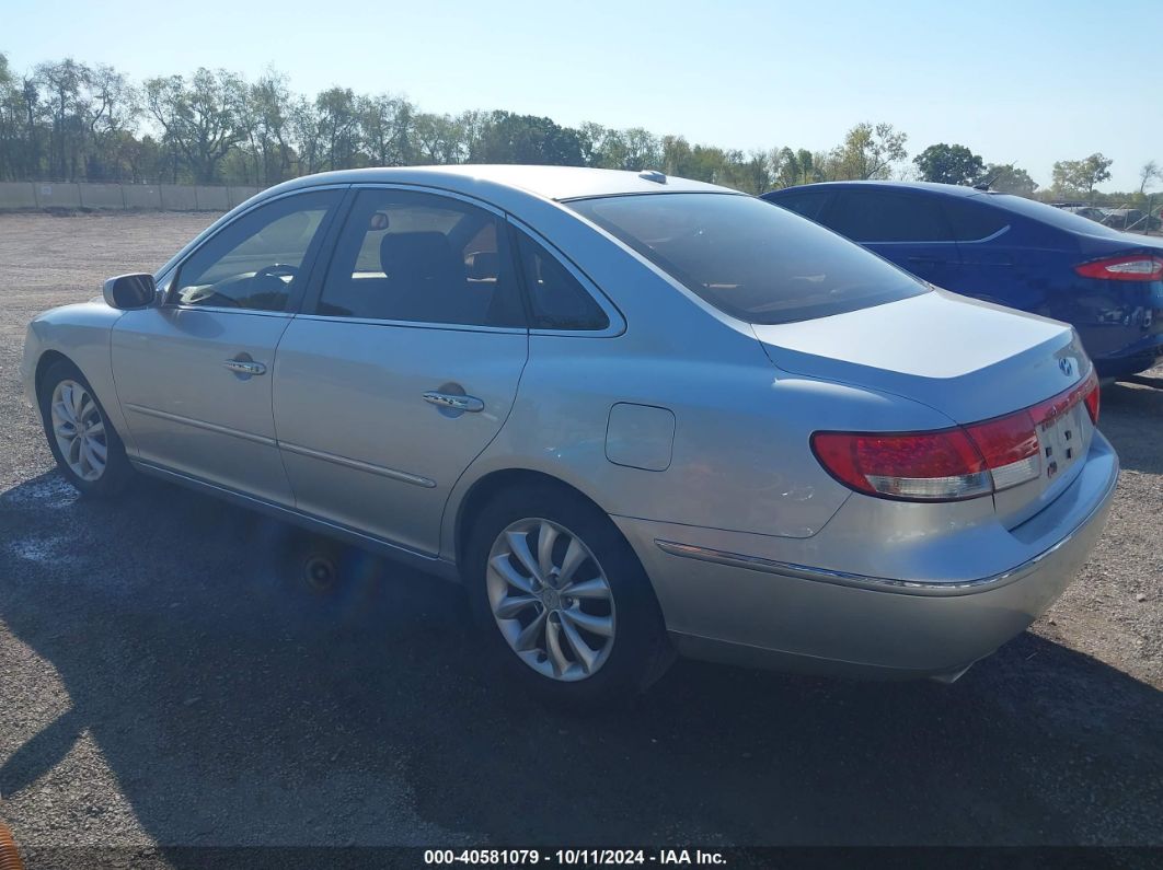 2007 HYUNDAI AZERA LIMITED/SE Silver  Gasoline KMHFC46FX7A185646 photo #4