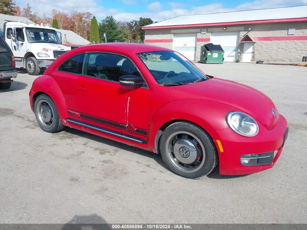 2012 VOLKSWAGEN BEETLE 2.0T TURBO Red  Gasoline 3VWVA7ATXCM617151 photo #1