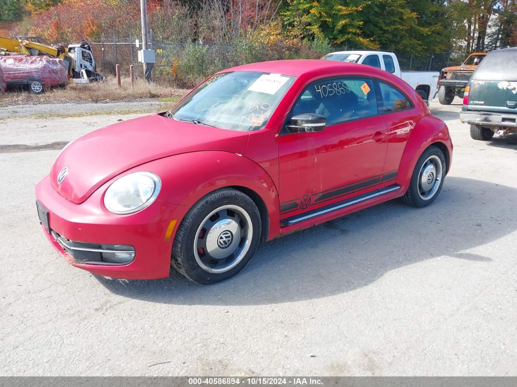 2012 VOLKSWAGEN BEETLE 2.0T TURBO Red  Gasoline 3VWVA7ATXCM617151 photo #3