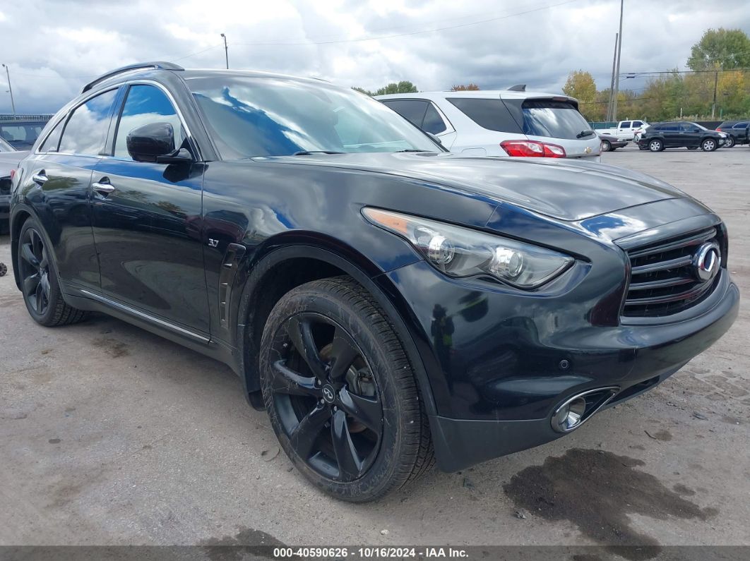 2015 INFINITI QX70 Black  Gasoline JN8CS1MW7FM483102 photo #1