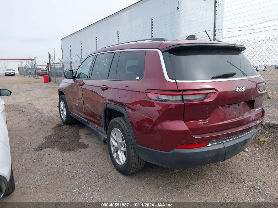 2023 JEEP GRAND CHEROKEE L LAREDO 4X4 Maroon  Gasoline 1C4RJKAG4P8805166 photo #4