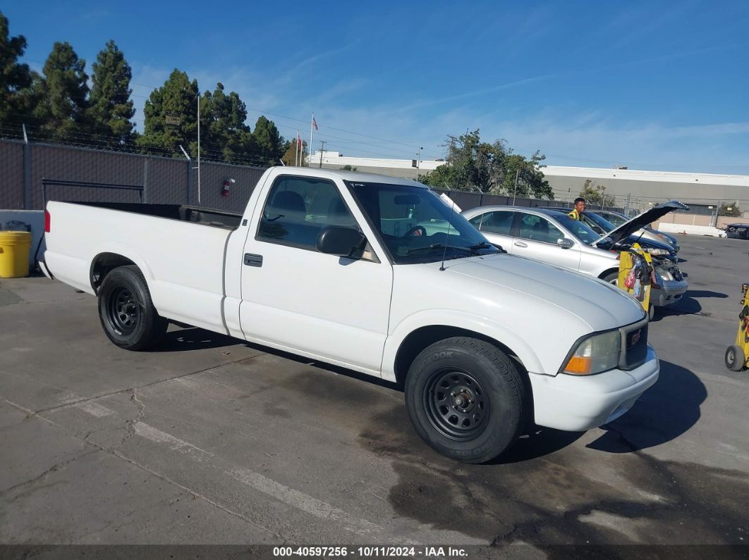 2003 GMC SONOMA SL White  Gasoline 1GTCS14X938229707 photo #1