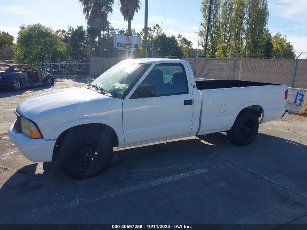 2003 GMC SONOMA SL White  Gasoline 1GTCS14X938229707 photo #3