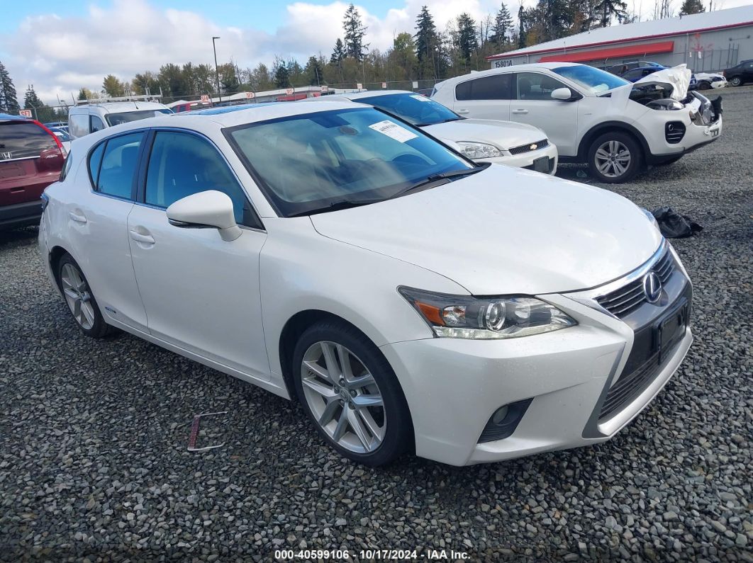 2015 LEXUS CT 200H White  Hybrid JTHKD5BH9F2238342 photo #1