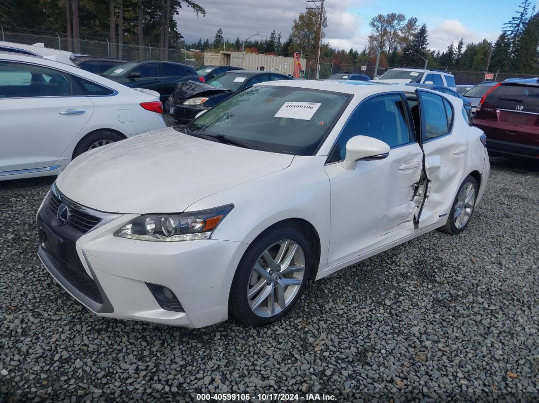 2015 LEXUS CT 200H White  Hybrid JTHKD5BH9F2238342 photo #3