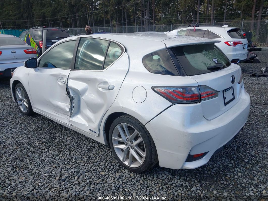 2015 LEXUS CT 200H White  Hybrid JTHKD5BH9F2238342 photo #4