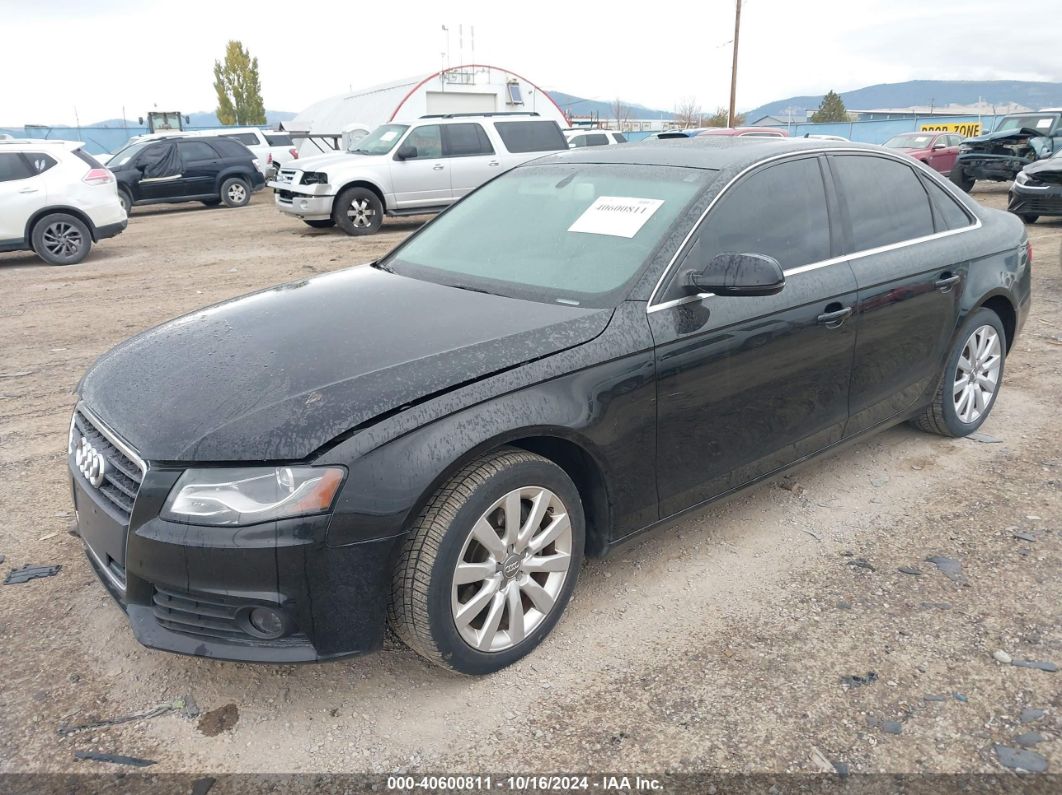 2012 AUDI A4 2.0T PREMIUM Black  Gasoline WAUBFAFLXCN005676 photo #3