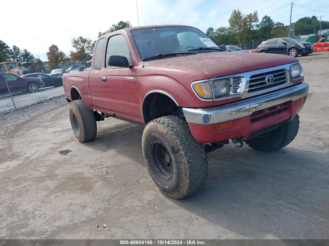 1996 TOYOTA TACOMA XTRACAB Red  Gasoline 4TAWM72N3TZ092877 photo #1