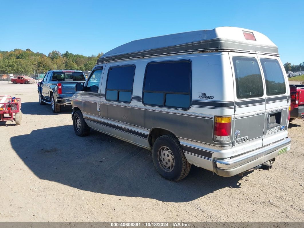 1992 FORD ECONOLINE E150 VAN Gray  Gasoline 1FDEE14H9NHB40551 photo #4