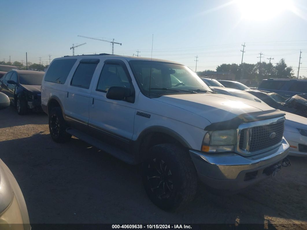 2002 FORD EXCURSION LIMITED White  Diesel 1FMSU43FX2EC54403 photo #1