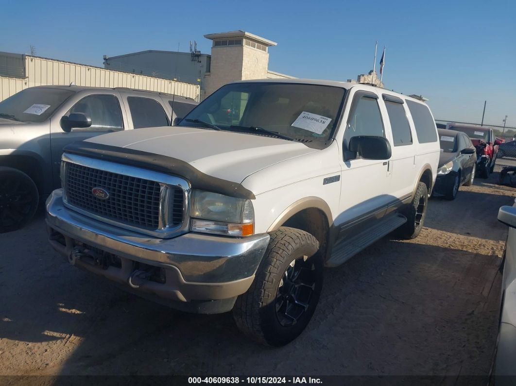 2002 FORD EXCURSION LIMITED White  Diesel 1FMSU43FX2EC54403 photo #3