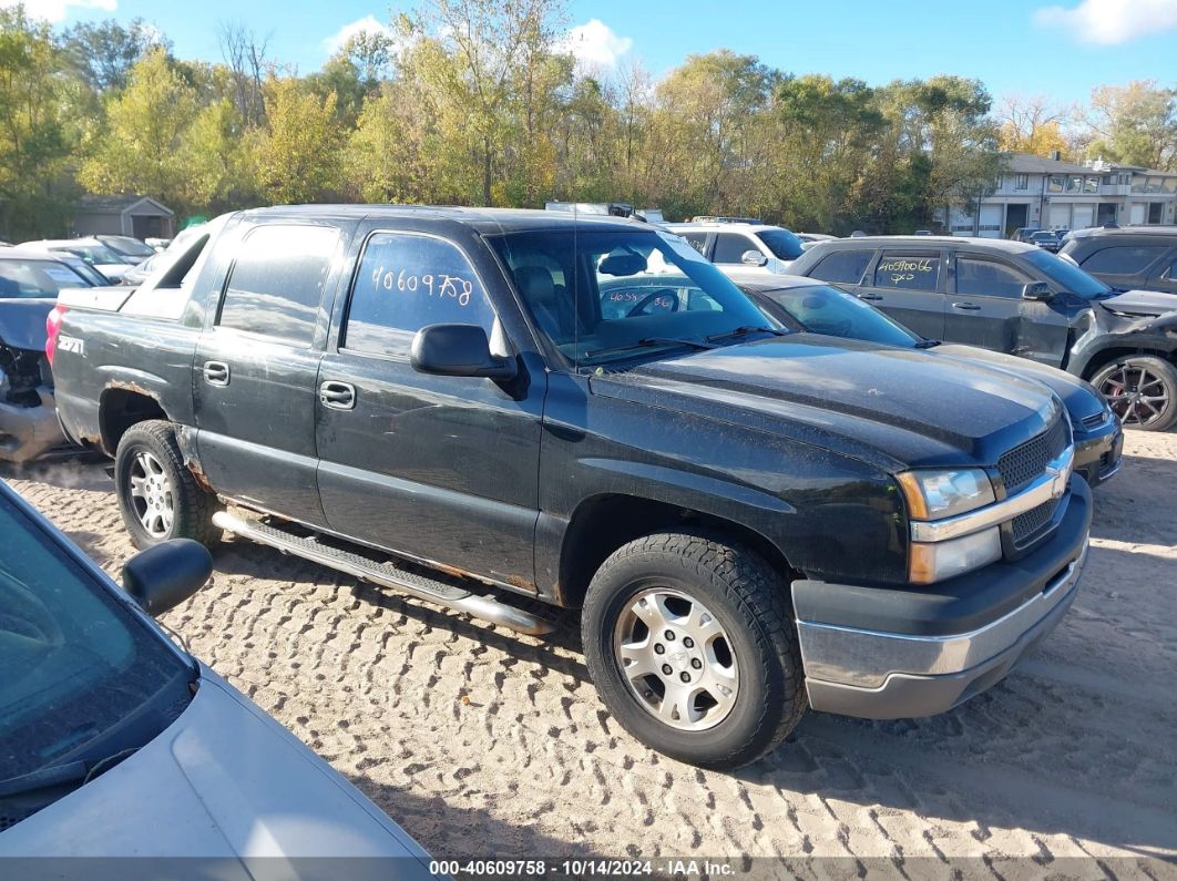 2003 CHEVROLET AVALANCHE 1500 Black  Gasoline 3GNEK13T23G292592 photo #1