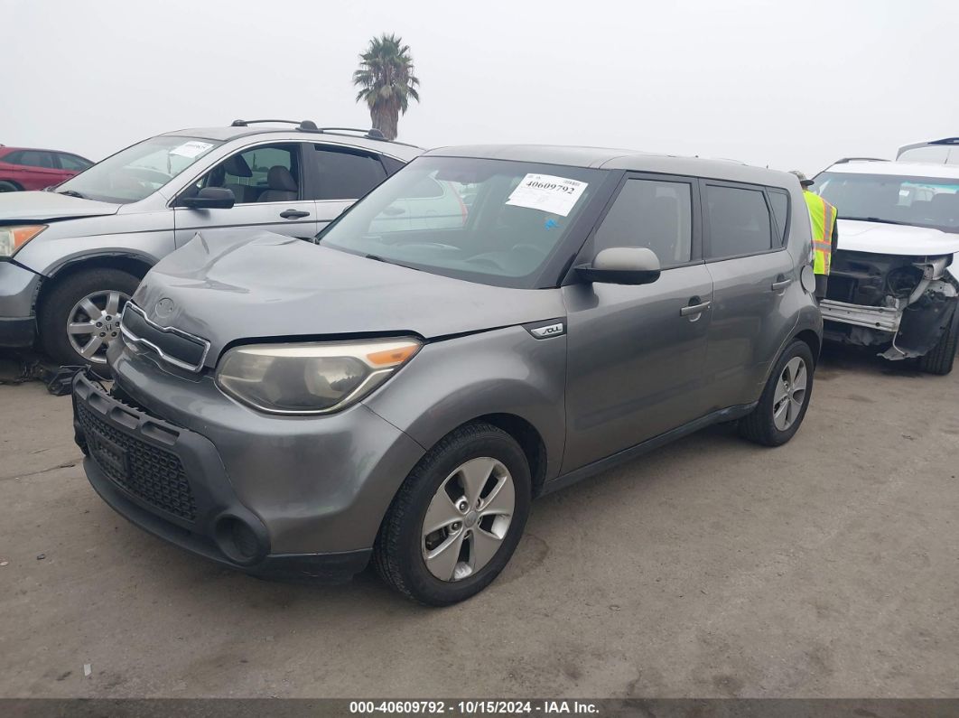 2015 KIA SOUL Gray  Gasoline KNDJN2A21F7184818 photo #3