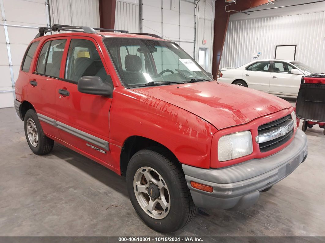 2001 CHEVROLET TRACKER HARD TOP BASE Red  Gasoline 2CNBJ13C516900656 photo #1