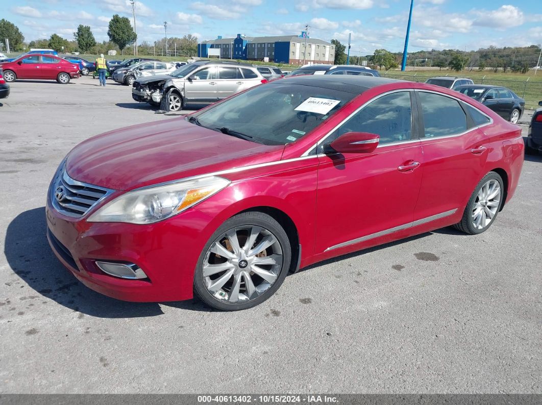 2012 HYUNDAI AZERA Red  Gasoline KMHFH4JG2CA173924 photo #3