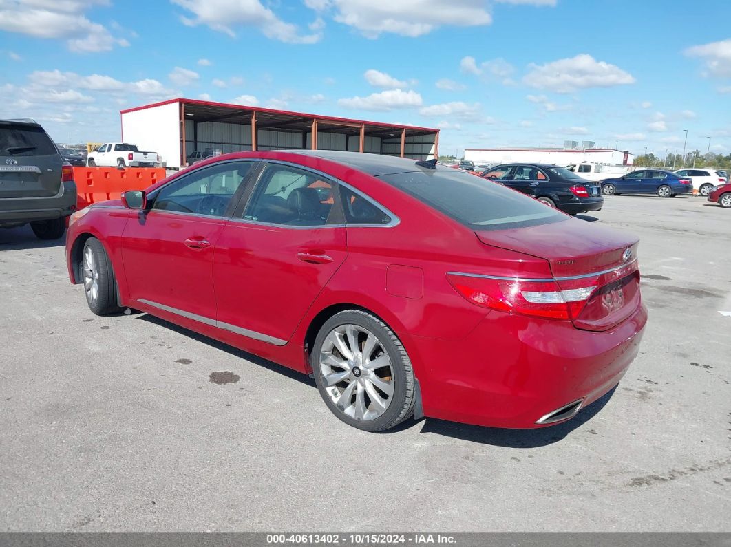 2012 HYUNDAI AZERA Red  Gasoline KMHFH4JG2CA173924 photo #4