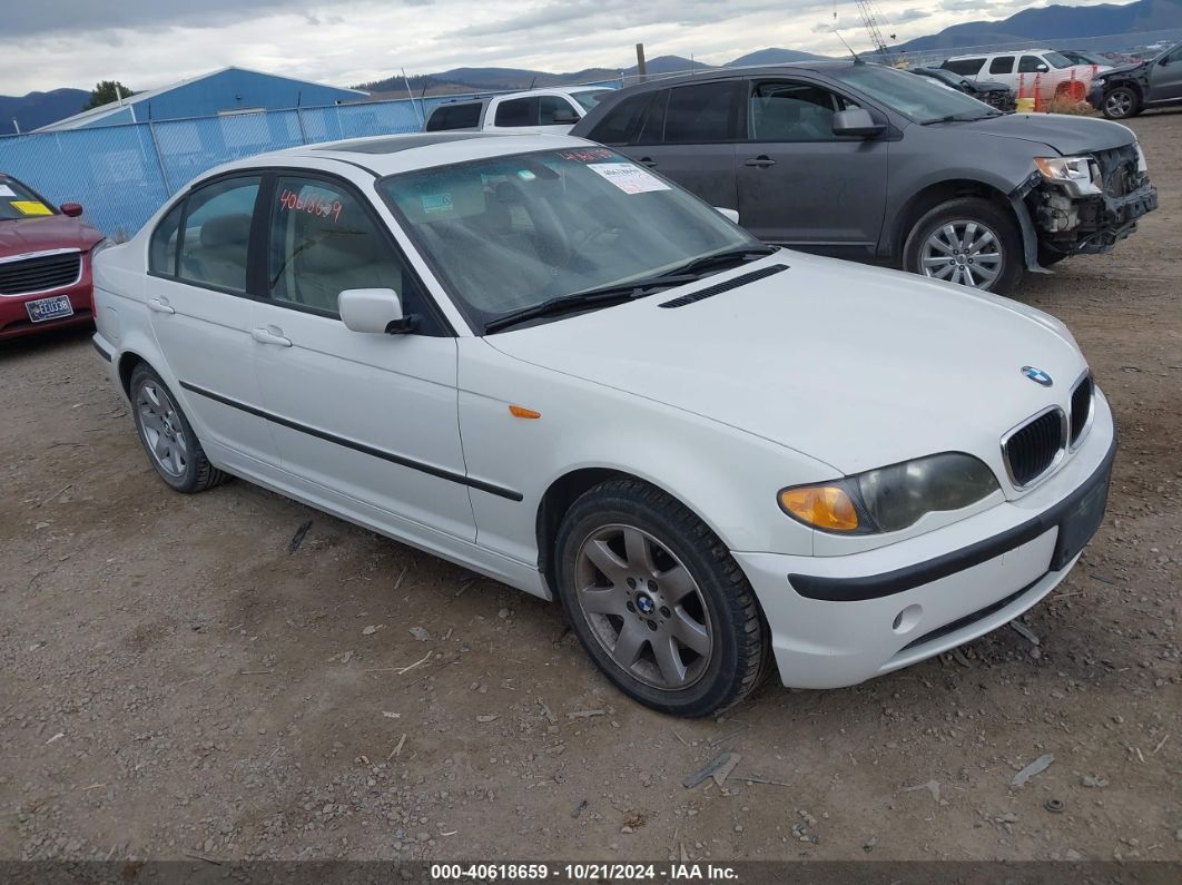 2003 BMW 325I White  Gasoline WBAAZ33433PH31608 photo #1