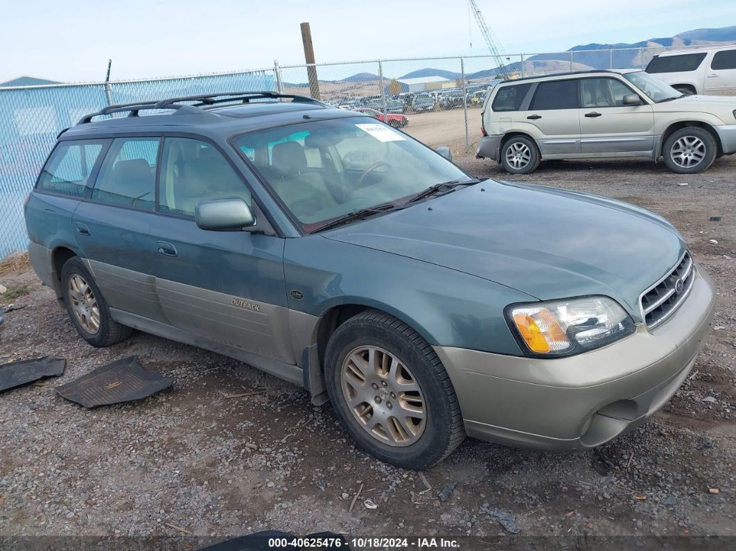 2002 SUBARU OUTBACK H6-3.0 L.L. BEAN EDITION Green  Gasoline 4S3BH806X27636360 photo #1